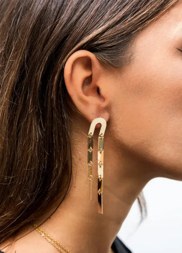 Pendientes herradura - Código once