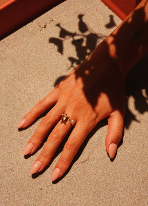 Anillo Tortuga perla - Código once